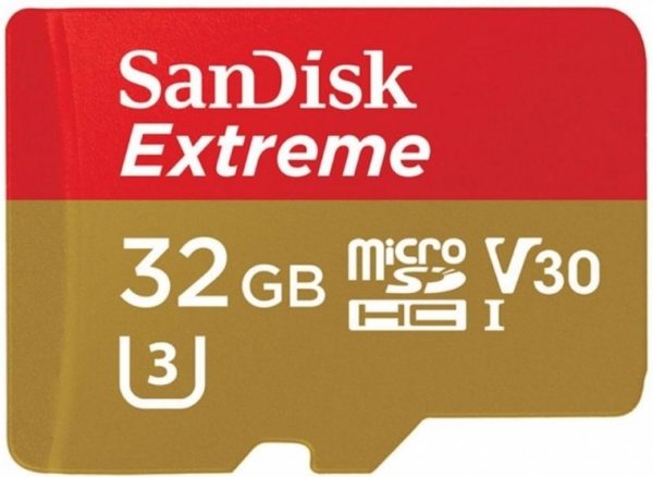 Карта памяти SanDisk Extreme Action V30 microSDHC UHS-I U3 [Extreme Action V30 microSDHC UHS-I U3 32Gb]