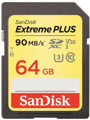 Карта памяти SanDisk Extreme Plus V30 SDXC UHS-I U3 [Extreme Plus V30 SDXC UHS-I U3 64Gb]