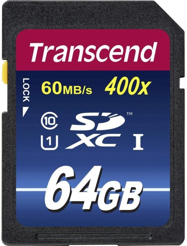Карта памяти Transcend Premium 400x SDXC Class 10 UHS-I [Premium 400x SDXC Class 10 UHS-I 64Gb]