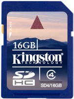 Карта памяти Kingston SDHC Class 4 [SDHC Class 4 16Gb]