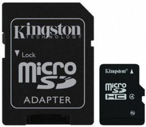 Карта памяти Kingston microSDHC Class 4 [microSDHC Class 4 4Gb]