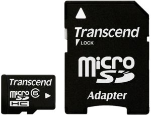 Карта памяти Transcend microSDHC Class 6 [microSDHC Class 6 4Gb]