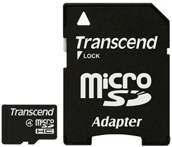 Карта памяти Transcend microSDHC Class 4 [microSDHC Class 4 8Gb]