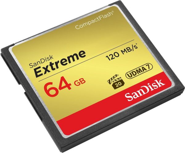 Карта памяти SanDisk Extreme CompactFlash 120MB/s [Extreme CompactFlash 120MB/s 64Gb]