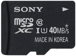Карта памяти Sony microSDXC 40 Mb/s UHS-I [microSDXC 40 Mb/s UHS-I 128Gb]
