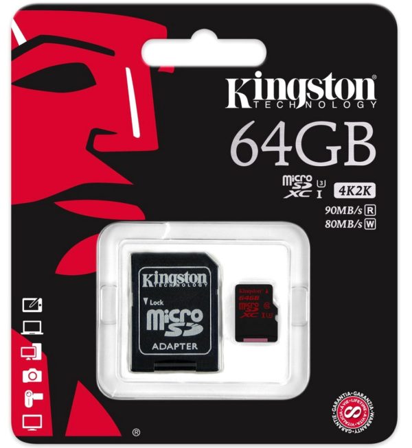 Карта памяти Kingston microSDXC UHS-I U3 [microSDXC UHS-I U3 64Gb]