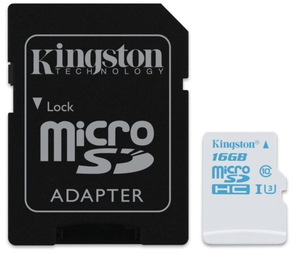 Карта памяти Kingston microSDHC Action Camera UHS-I U3 [microSDHC Action Camera UHS-I U3 16Gb]