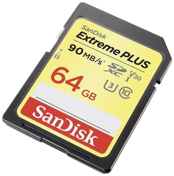 Карта памяти SanDisk Extreme Plus V30 SDXC UHS-I U3 [Extreme Plus V30 SDXC UHS-I U3 64Gb]