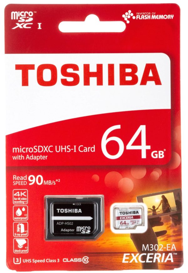 Карта памяти Toshiba Exceria M302 microSDXC UHS-I U3 [Exceria M302 microSDXC UHS-I U3 64Gb]