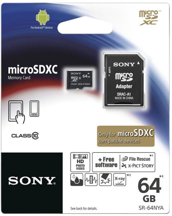 Карта памяти Sony microSDXC UHS-I [microSDXC UHS-I 64Gb]