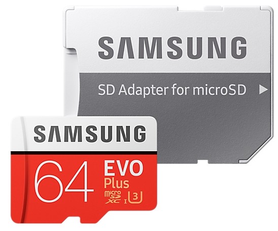 Карта памяти Samsung EVO Plus 100 Mb/s microSDXC UHS-I U3 [EVO Plus 100 Mb/s microSDXC UHS-I U3 128Gb]