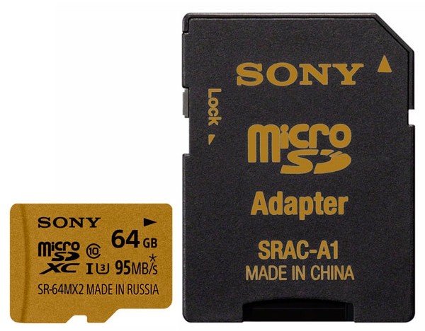 Карта памяти Sony microSDXC 95 Mb/s UHS-I U3 [microSDXC 95 Mb/s UHS-I U3 64Gb]