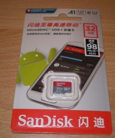 Карта памяти SanDisk Ultra A1 microSDHC Class 10 [Ultra A1 microSDHC Class 10 32Gb]