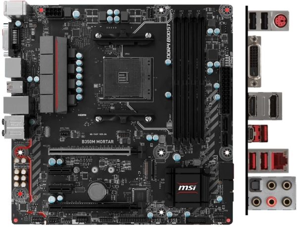 Материнская плата MSI B350M MORTAR