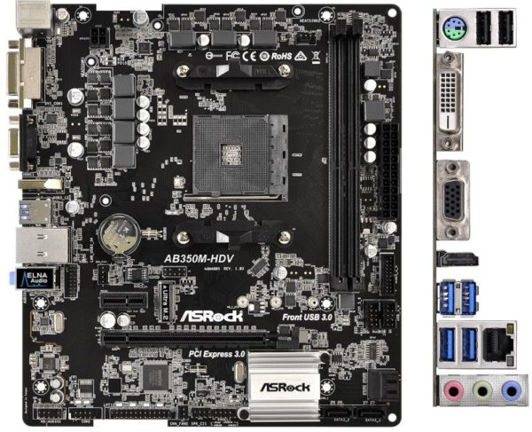 Материнская плата ASRock AB350M-HDV