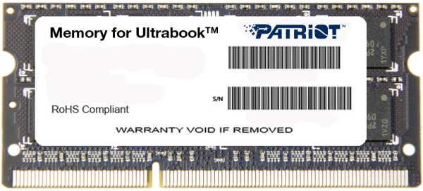 Оперативная память Patriot Memory for Ultrabook DDR3 [PSD38G1600L2S]