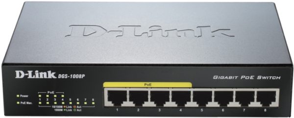 Коммутатор D-Link DGS-1008P