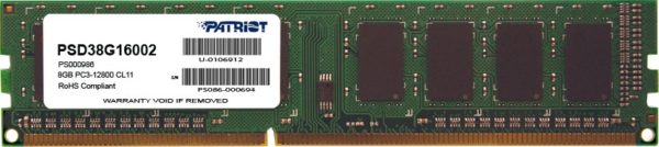Оперативная память Patriot Signature DDR3 [PSD38G16002]