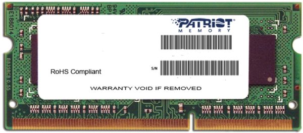 Оперативная память Patriot Signature SO-DIMM DDR3 [PSD32G1600L2S]