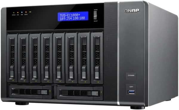 NAS сервер QNAP TVS-EC1080-i3-8G