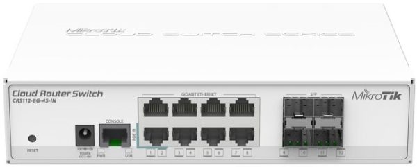 Коммутатор MikroTik CRS112-8G-4S-IN