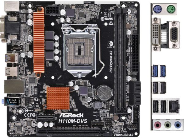 Материнская плата ASRock H110M-DVS R3.0